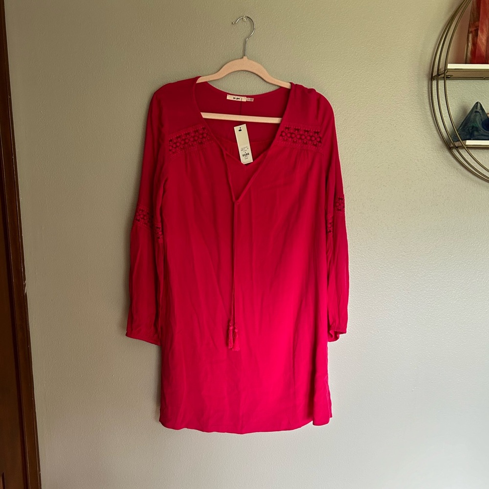 NEW Francesca’s long sleeve pink dress